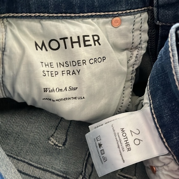 NEW MOTHER The Insider Crop Step Fray in Wish on a Star Size 26 - Picture 8 of 8